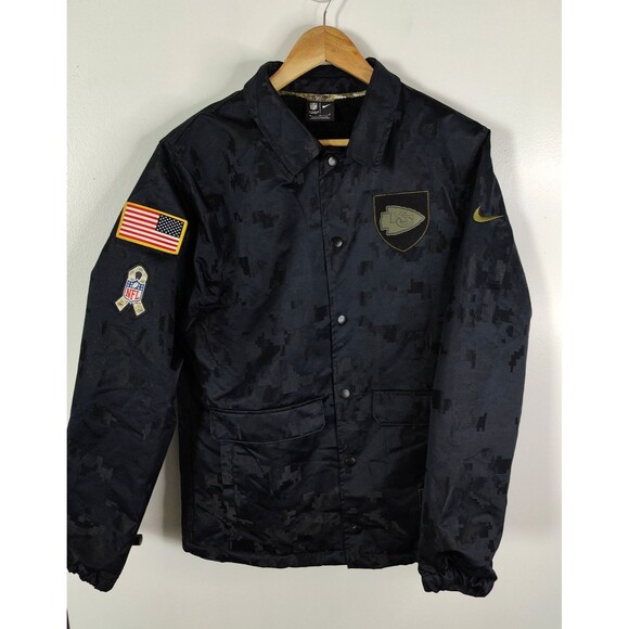 Kansas City Chiefs Jacket Mens Medium Nike Salute to Service Camo Jacket Lined - Picture 1 of 9